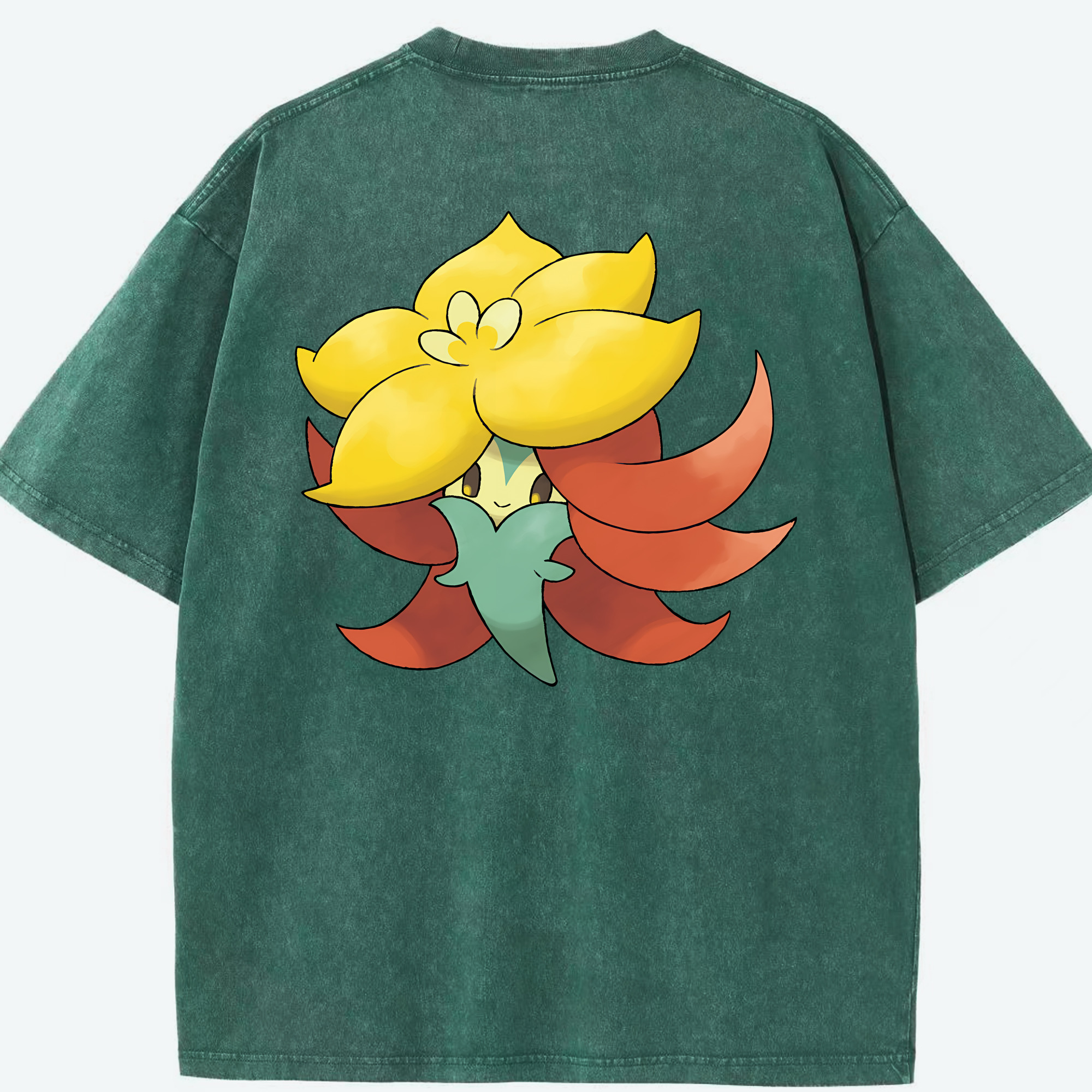 （画像用） ポケットモンスター Pokémon 綿100% ヴィンテージ風 半袖Tシャツ（背面プリント）
